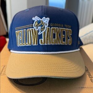 Georgia Tech Yellow Jackets Blue and Tan Cap